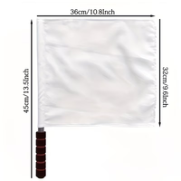 Drapeau d'arbitre de football, drapeau de signalisation de départ, drapeau de compétition sportive en plein air, drapeau à agiter à la main
