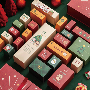 Calendrier de l'avent de Noël Compte à rebours Boîte d'emballage en papier Boîtes de Noël Idées cadeaux 2025 - Product Image 2