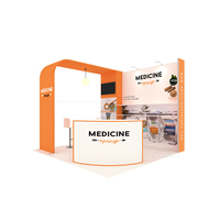 Stand d'exposition 3x3m FOH en aluminium et tissu, couleur personnalisable, facile à installer, TANFU TF-J-23240