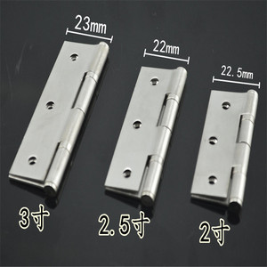 Stainless Steel Furniture Hinges 2 2.5 3 Inch Surface Mount Antirust Minimalist Design - Product Image 1