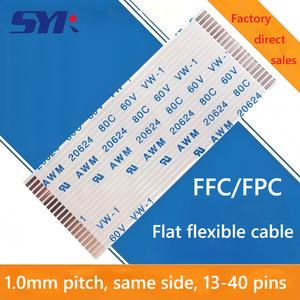 Pengikat kabel rata fleksibel, Konektor FFC/FPC 0.5mm 0.8mm 1.0mm 1.25mm 2. 54mm LVDS - Product Image 5