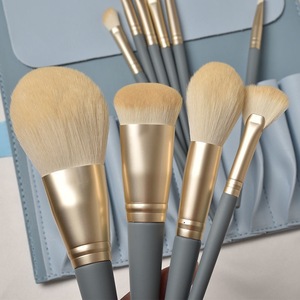Juego <span class=keywords><strong>de</strong></span> 12 <span class=keywords><strong>Brochas</strong></span> <span class=keywords><strong>de</strong></span> Maquillaje <span class=keywords><strong>de</strong></span> Pelo Sintético Suave con Mango Azul, Venta al por Mayor, Marca Privada, Juego <span class=keywords><strong>de</strong></span> <span class=keywords><strong>Brochas</strong></span> <span class=keywords><strong>de</strong></span> Maquillaje con Logotipo Personalizado - Product Image 2
