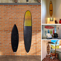 Support de mur de planche de surf en acrylique transparent présentoirs en acrylique présentoir de planche de surf support de planche de surf