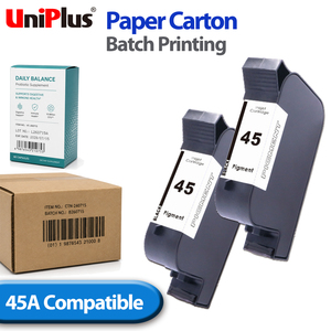 ตลับหมึก TIJ แบบน้ำ สำหรับงานอุตสาหกรรม รุ่น 45A ใช้สำหรับการพิมพ์แบบแบทช์บนกล่องกระดาษ - Product Image 1