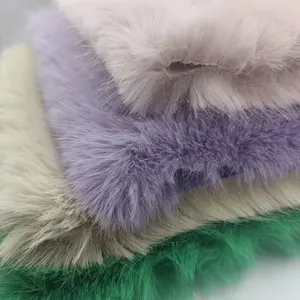 hot selling high quality solid fox faux fur 1200g fabric for winter woman collar