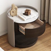 Pandian 2024 Table de chevet en bois massif haut de gamme moderne forme de luxe Simple pour chambre principale salon meubles créatifs