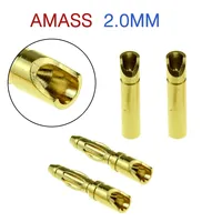 Connecteurs banane Amass 2mm 3.5mm 4mm 5.5mm 6mm 6.5mm, femelles et mâles, en matériau composite, semi-circulaires, pour véhicules et télécommandes