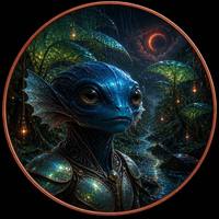 Pièce de monnaie commémorative en cuivre fin 999 de 1 oz, avec un design unique d'êtres extraterrestres fantastiques, médaille colorée UV, pièce de monnaie en cuivre, vente en gros