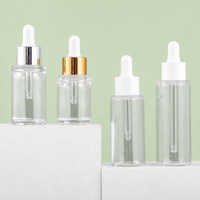 Flacon compte-gouttes en PETG à paroi épaisse de 30 ml, 40 ml, 50 ml, rechargeable, pour huile essentielle, sérum liquide original, émulsion, emballage cosmétique