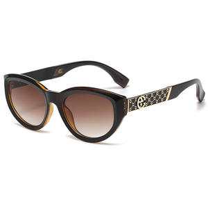 Gafas de sol de ojo de gato a la moda para mujer, protección UV400, montura de PC, gafas de sol de clase 2, diseño moderno - Product Image 3
