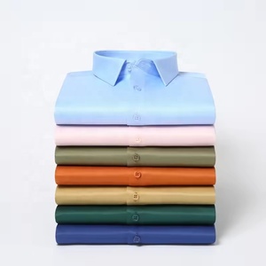 Camisas casuales profesionales personalizables para hombre, <span class=keywords><strong>de</strong></span> manga larga, <span class=keywords><strong>de</strong></span> negocios, formales, <span class=keywords><strong>de</strong></span> un solo pecho, <span class=keywords><strong>de</strong></span> punto, sin hierro, <span class=keywords><strong>de</strong></span> fibra <span class=keywords><strong>de</strong></span> bambú para - Product Image 1