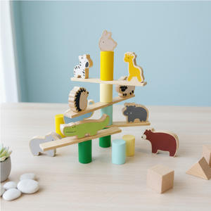 Jouet interactif parent-enfant <span class=keywords><strong>en</strong></span> <span class=keywords><strong>bois</strong></span> pour enfants, perles d'équilibre d'<span class=keywords><strong>action</strong></span> de réflexion, animaux, âges 4-6 - Product Image 2