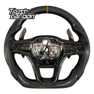 Volante Deportivo Personalizado de Fibra de Carbono para <span class=keywords><strong>Seat</strong></span> Cupra Tavascan Terramar Formentor VZ <span class=keywords><strong>Leon</strong></span> Ibiza Ateca Arona - Product Image 1