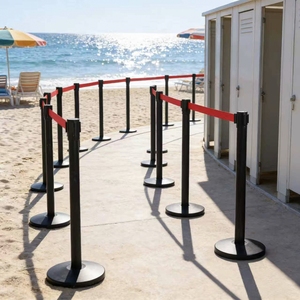 Poste <span class=keywords><strong>de</strong></span> gestión <span class=keywords><strong>de</strong></span> multitudes eficiente con poste <span class=keywords><strong>de</strong></span> acero inoxidable <span class=keywords><strong>de</strong></span> 63 mm y base profesional <span class=keywords><strong>de</strong></span> acero inoxidable - Product Image 3