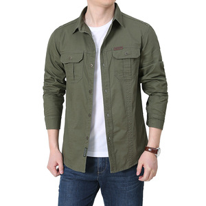 Nouvelle <span class=keywords><strong>chemise</strong></span> à manches longues pour hommes lâche <span class=keywords><strong>grande</strong></span> <span class=keywords><strong>taille</strong></span> <span class=keywords><strong>chemise</strong></span> de travail décontractée t-shirts pour hommes avec poche - Product Image 3