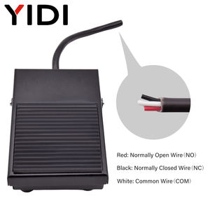 वाटरप्रूफ इलेक्ट्रिकल मेटल फुट ट्रेडल पेडल कंट्रोल स्विच ऑन ऑन 1 एनईसी फुटस्विच 12 वी 220 वी TFS-1 नॉन-स्लिप मोमेंटल स्डट - Product Image 4