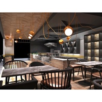 Meubles de bar rustiques pour restaurant, comptoir de café à vendre