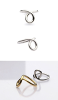 Ensemble de mode femmes noeud anneaux or argent incrustation Knuckle bijoux Anillos Mujer Anel fiançailles en gros Bagues