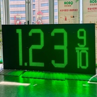 Écrans d'affichage LED à 7 segments numériques Modules Tableau d'affichage Station-service Panneau de prix LED 18 pouces