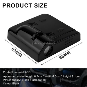 Lumières de bienvenue 3D pour voiture, projecteur laser fantôme LED pour porte de voiture, lumières de bienvenue sans fil, lumières décoratives pour voiture universelle - Product Image 4