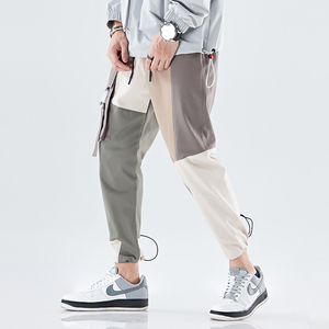 El último diseño de <span class=keywords><strong>moda</strong></span> hip hop verde de algodón rojo unisex carga pista pantalones jogger - Product Image 2
