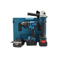 Kit d'outils de perçage sans fil 21 V pour usine, perceuse électrique portable sans balais, batterie au lithium, ensemble d'outils électriques