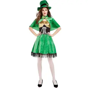 Top Selling Items Ladies Green Leprechaun Costumes Women SPDG-007
