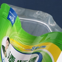 Sachets Doypack en plastique PET sous vide, refermables avec bec verseur et fermeture éclair, pour lessive domestique, personnalisables, Zhejiang