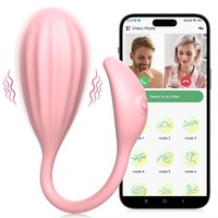 Antpop USB-Aufladbarer 9-Frequenz Doppel-Vibrations-Latex Wasserdichter Faltbarer Interaktiver Dildo 55DB