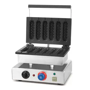 Mini Corn Vorm Wafel Bakker Maken Machine Commerciële Lolly Wafelstick Roaster Hotdog Maker