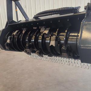 Лесной мульчер Lovin для строительной техники: мини-погрузчик, измельчитель деревьев, кустов и садовых отходов, гарантия 1 год - Product Image 5