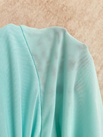 Atasan Rajut Formal Wanita Warna Hijau Mint Model Halter Asimetris Y2K untuk Pesta, Grosir dan Custom
