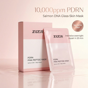 PDRN Mask 10000ppm Salmon DNA Pink Peptide Glass Skin Sheet Mask Barrier Repair Hydrating Soothing Korean Skincare - Product Image 3