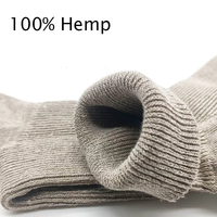 Chaussettes hautes en chanvre Crane Anti-transpiration Bulle blanche Fraîche Respirante Bactériostatique Neutre Douce Déodorante Design rayé