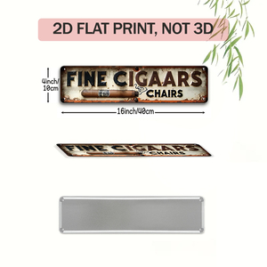 Targa in Metallo per Cigar Lounge, Decorazione Murale <span class=keywords><strong>a</strong></span> Tema Tabacco per Bar, Man Cave, Sala Fumatori, Ornamento per la Casa - Product Image 2