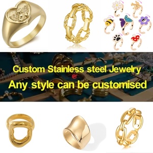 Lots de 16 Bagues Personnalisées Anti-Ternissement Uniques et Étanches, Fleur de Fiançailles en Alliage de Zinc, Ajustables, Ouvertes, Argent et Or, pour Femmes - Product Image 4