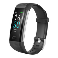 Pulseras Inteligentes IP68 con Monitor de Actividad Física, Carga USB, Monitor de Temperatura Corporal, Monitor de Frecuencia Cardíaca, Monitor de Sueño en 9 Colores