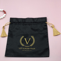 Pochette cadeau en satin à cordon de serrage de taille personnalisée avec impression sérigraphique couleur personnalisée, emballage écologique pour promotions