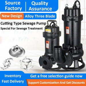 Pompe d'éjecteur d'eaux usées à usage intensif série WQ pompe de transfert d'eaux usées submersible système de traitement septique haute capacité - Product Image 4