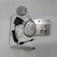 Interphone de fenêtre en acier inoxydable KNDJ-1 |   Audio bidirectionnel mains libres avec volume réglable pour comptoir de billetterie