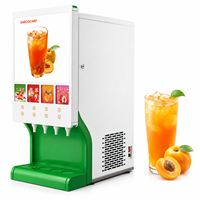 Distributeur de boissons commercial OEM à 4 robinets, machine à mélanger les jus de fruits, machine à boissons froides pour restaurant