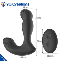 Jouet sexuel anal vibrant pour femmes et hommes, masseur de prostate électrique en silicone, jouets sexuels anaux rotatifs, massage de la prostate à distance