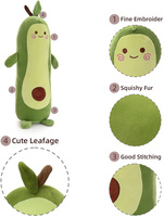 Novel Fruit Vorm Kussen Fruit Kussens Home Decor Soft Gevulde Dieren Speelgoed Avocado Pluche Kussen Verjaardag Voor Meisjes