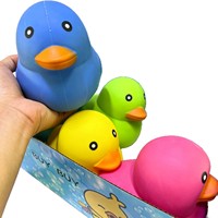 Superbe Balle Anti-Stress Colorée en Forme de Canard, Jouet Sensoriel Rebondissant pour le Bureau
