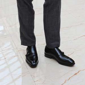 Chaussures habillées en cuir pour hommes, mocassins souples à bout pointu, chaussures de ville formelles, chaussures décontractées plates, mocassins de mode - Product Image 5