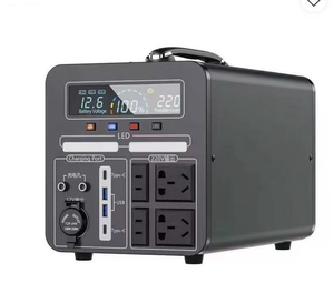 เครื่องกำเนิดไฟฟ้าพกพาพลังงานแสงอาทิตย์ 600W คลื่นไซน์บริสุทธิ์ 12.6V 580Wh สำหรับตั้งแคมป์กลางแจ้ง - Product Image 1