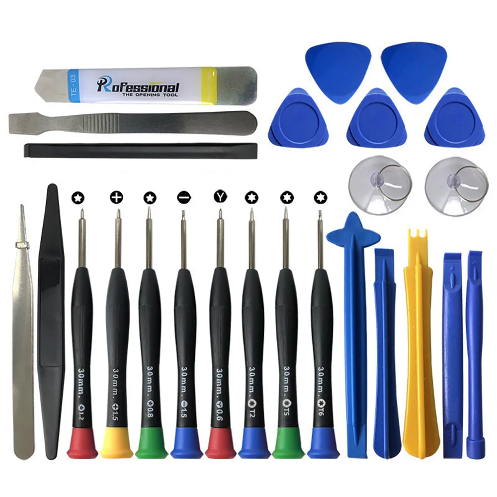 OTS-01 Factory In Stock Mobile Phone Repair Tool Kits For iPhone 4 4s 5c 5s 6 6s 6 plus Opening Tools 28 In 1