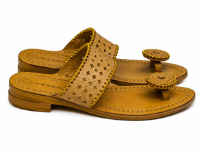Women’s Indian Kolhapuri Leather Sandals Handmade Traditional Ethnic Flat <b>Slip</b> <b>On</b> Sandals Bulk Wholesale - Product Image 2