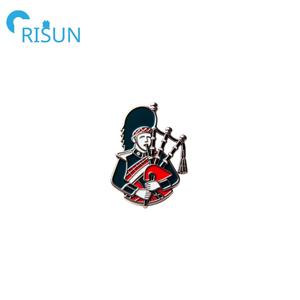 Fabrication personnalisée de broches de cornemuse en émail broche écossais écossais cornemuse tartan kilt épinglette écossais cornemuse badge - Product Image 4