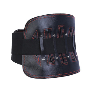 Lumbar Support <b>Belt</b> Leather Wrap Around Smlxlxxl <b>Elastic</b> Breathable Waist Protection - Product Image 2